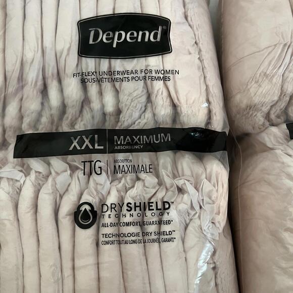 Depend Dry Shield Women's Underwear XXL MAXIMUM Absorbency 22 Ct - Picture 1 of 5